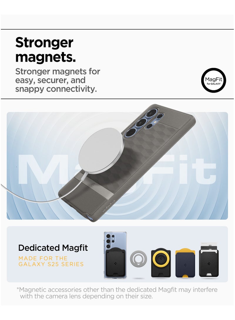 Spigen Parallax MagFit for Samsung Galaxy S25 ULTRA MagSafe Case Cover Mil Grade - Ash Gray  - Image 4