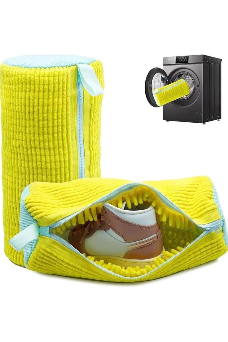 Earss Shoe Wash Bag for Washing Machine – Laundry Bag with Soft Protective Padding, Zipper Closure & Hanging Loop – Shoe Protector Pouch for Safe, No-Damage Cleaning – Fits Most Shoe Sizes  - Image 1