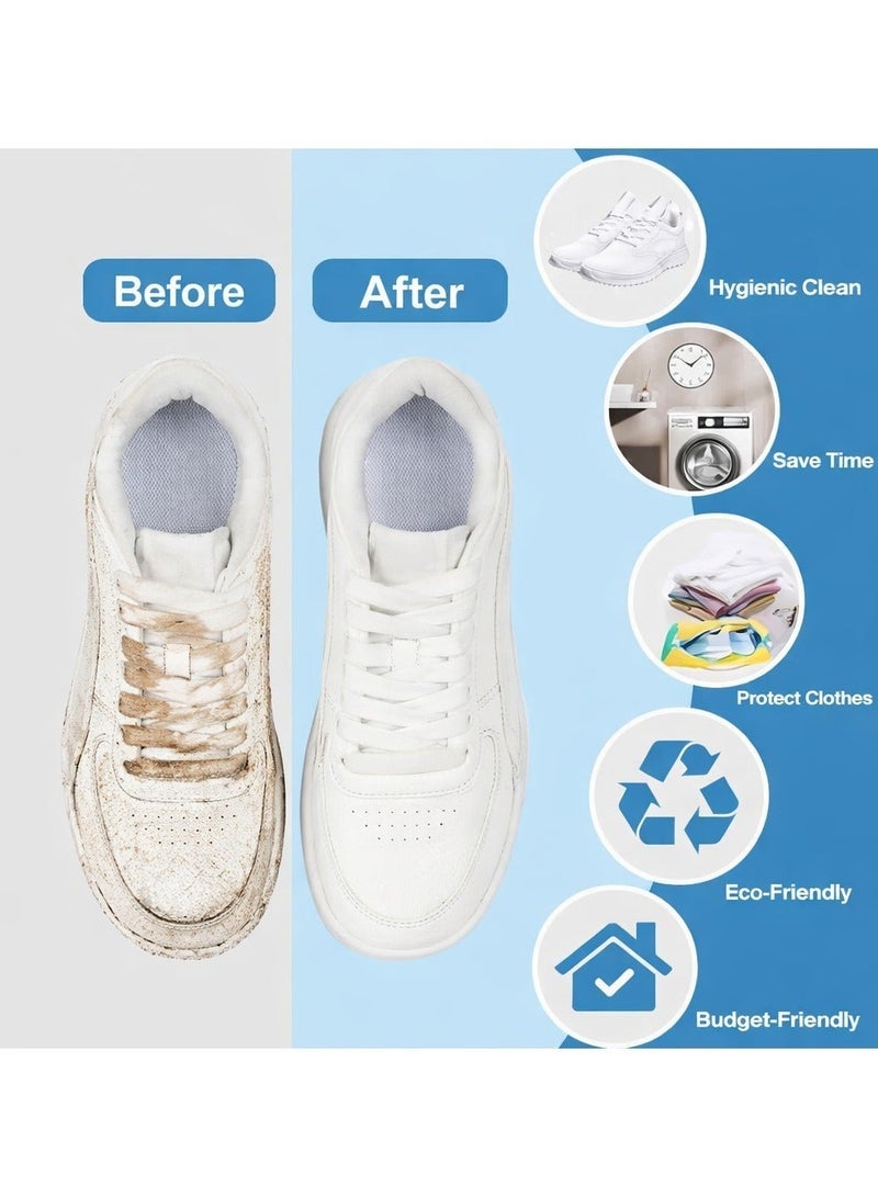 Earss Shoe Wash Bag for Washing Machine – Laundry Bag with Soft Protective Padding, Zipper Closure & Hanging Loop – Shoe Protector Pouch for Safe, No-Damage Cleaning – Fits Most Shoe Sizes - Image 2