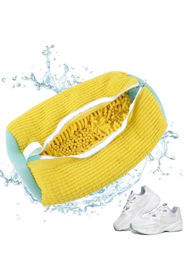 Earss Shoe Wash Bag for Washing Machine – Laundry Bag with Soft Protective Padding, Zipper Closure & Hanging Loop – Shoe Protector Pouch for Safe, No-Damage Cleaning – Fits Most Shoe Sizes - Image 4