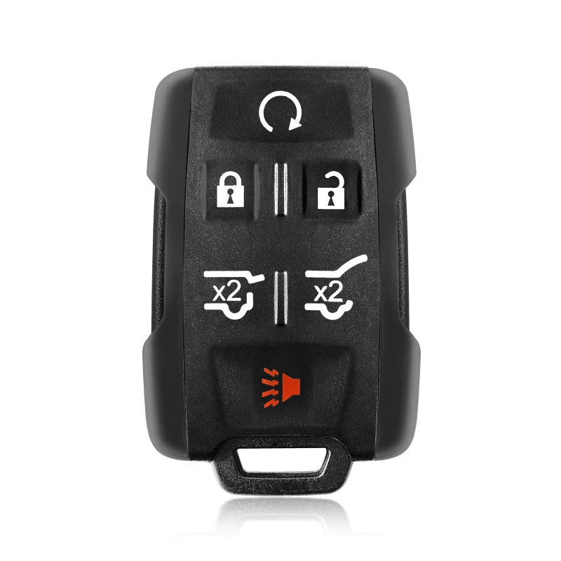 Keylessbest Replacement for 2015 2016 2017 2018 2019 2020 Chevrolet Tahoe Suburban GMC Yukon Key Fob Remote Control M3N32337100 6 Buttons 315MHz Black