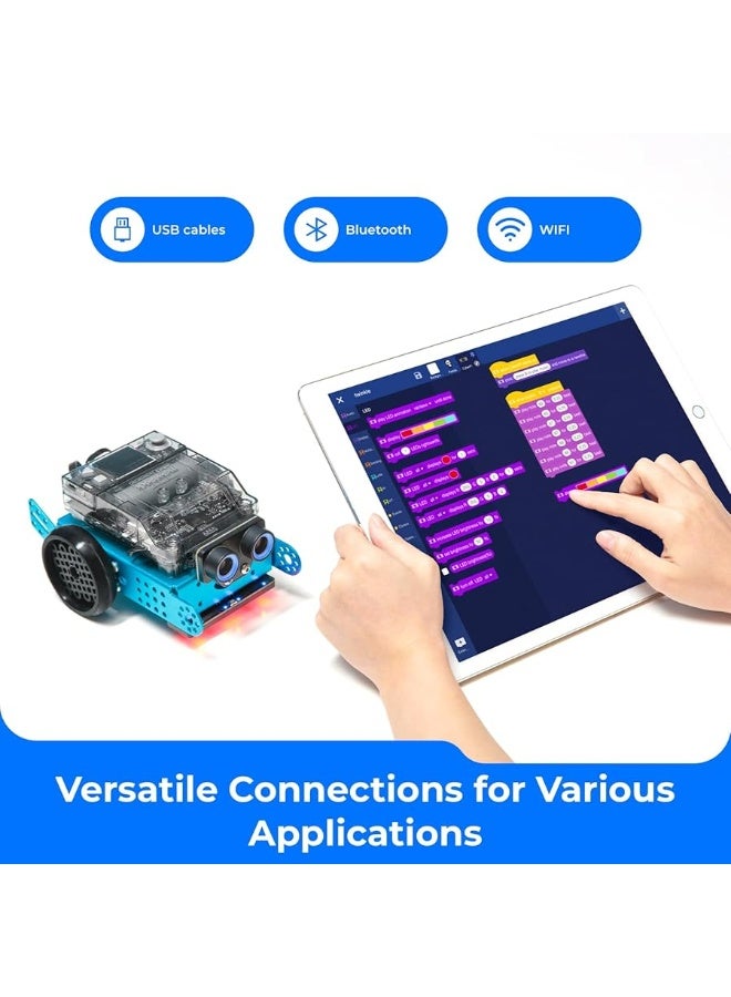 Makeblock روبوت البرمجة Makeblock mBot Neo للأطفال، روبوت التعلم والتعليم يدعم برمجة Scratch و Python، مجموعة الروبوتات للأطفال من عمر 8-12 وما فوق، بناء ألعاب الروبوت STEM هدايا للأولاد والبنات - Image 5