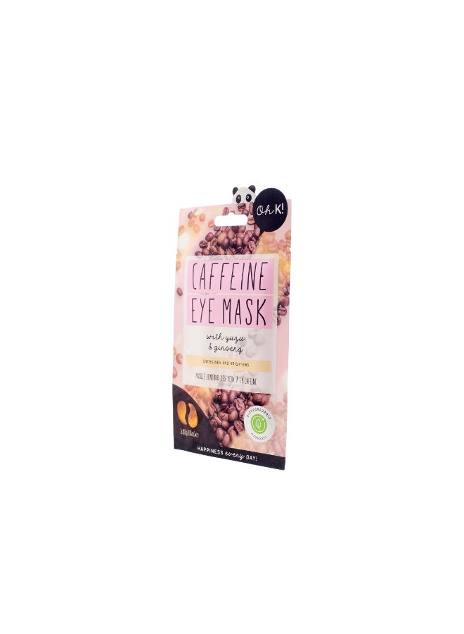 Oh K! Caffeine Under Eye Mask, De-Puffing & Brightening Eye Gel Pads for Puffy Eyes,  Cooling Eye Patches for Skin Firming, Hydrating & Anti-Aging, Enriched Vitamin C Eye Mask for Daily Use - Image 5