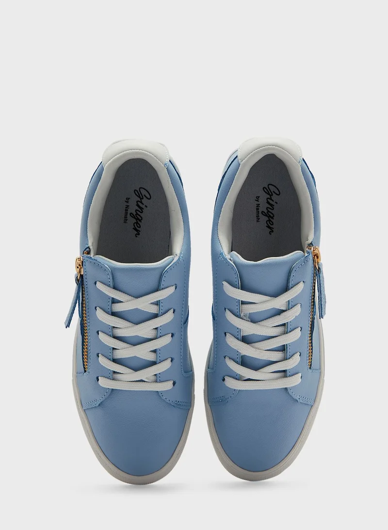 Ginger Zip Detail Sneaker