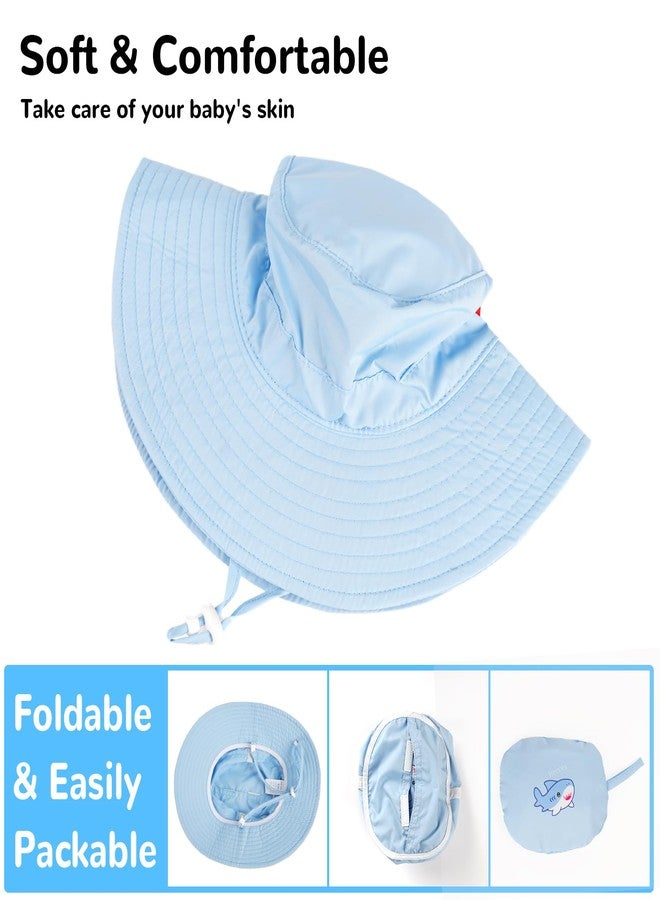 HECCEI Baby Sun Hat with Wide Brim - Windproof, Sunscreen, Warm, DryShade PackNest UPF 50+ Beach Hat for Outdoor, 6-24 Months Yellow - Image 5