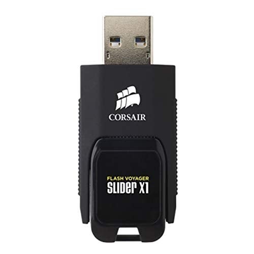 Corsair CMFSL3X1-64GB Flash Voyager Slider X1 64GB USB 3.0 Flash Drive - Image 1