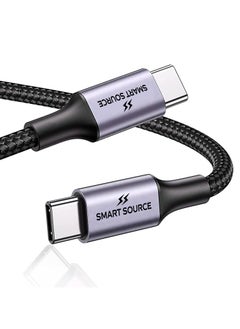 【2M】100W USB C Fast Charging Cable, PD 3.0 5A USB-C to USB-C Cable, Compatible with iPhone 16 15, Series MacBook, iPad-Pro, Samsung S25 S24 S23 S22 Ultra Huawei, Google Pixel 7/6A PS5 Type C Cable