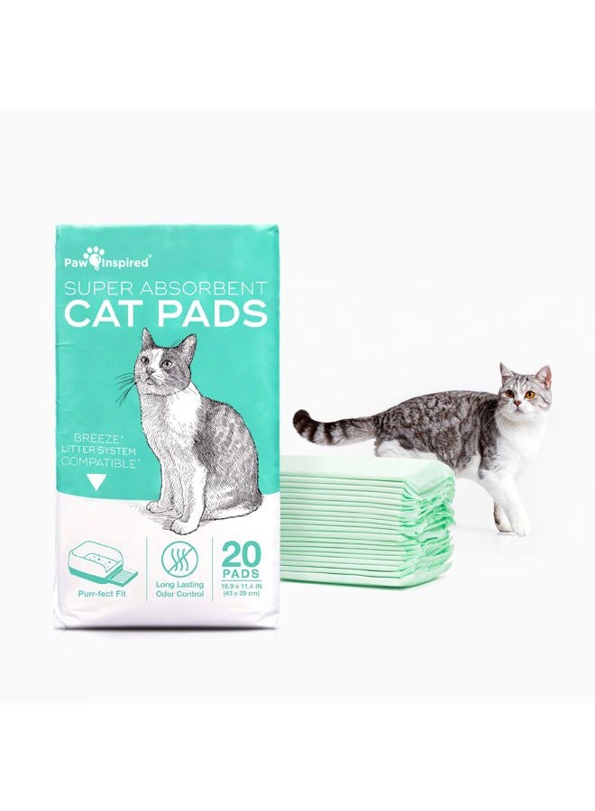 Peritas Cat Litter Box Refill Pads 16.9" x 11.4" (Original, 20 Count) - Image 1