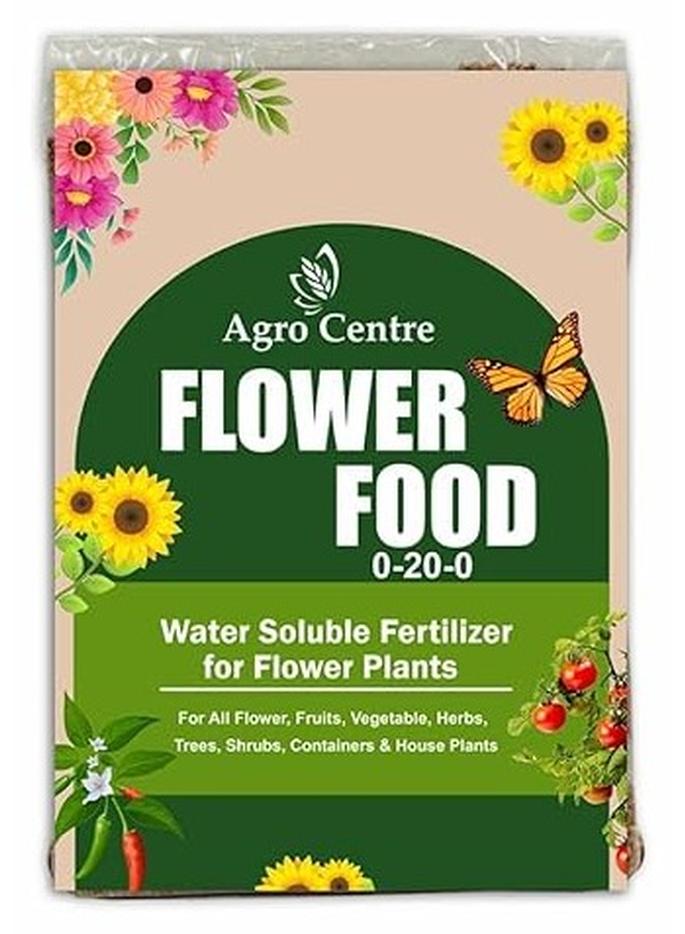 Agro centre | Flower Booster Flowering Stimulant | NPK- 0-20-0 - Plant Growth | Fertilizer for Flowering Plants| Certified Input (1 Kg) Food - Water Soluble Fertilizer for Flower Plants | 1kg