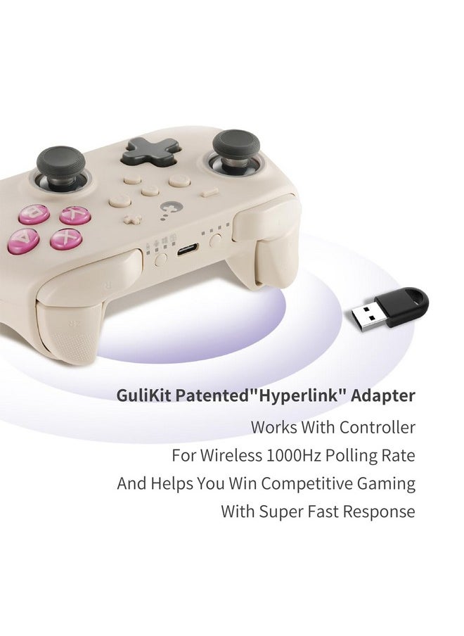 Gulikit - Kk3 Pro Game Controller Hall Effect Joysticks Analog Triggers Wireless Pro 1000Hz Polling Rate Maglev/Hd/Rotory Vibration Compatible With Switch/Pc/Android/Ios/Steam Deck (Retro) - Image 1