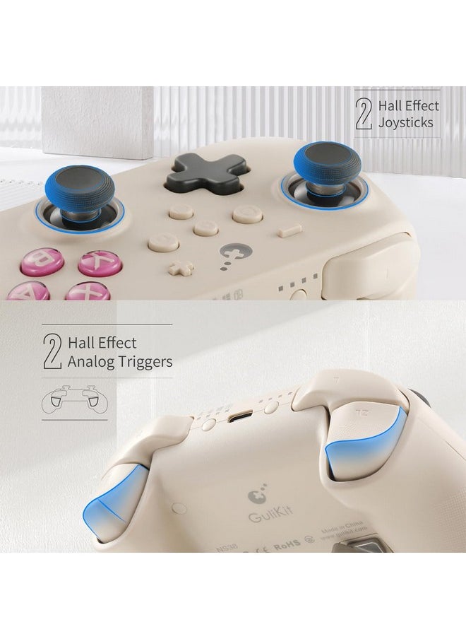 Gulikit - Kk3 Pro Game Controller Hall Effect Joysticks Analog Triggers Wireless Pro 1000Hz Polling Rate Maglev/Hd/Rotory Vibration Compatible With Switch/Pc/Android/Ios/Steam Deck (Retro) - Image 1