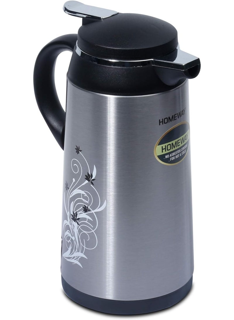 هومواي هوم واي - ترمس/قارورة حرارية، معزولة بجدار مزدوج بتفريغ الهواء، مناسبة للمشروبات الساخنة والباردة، مانعة للتسرب، تصميم مناسب للسفر والتخييم والنزهات - HW1183 (1.6 لتر) - Image 3