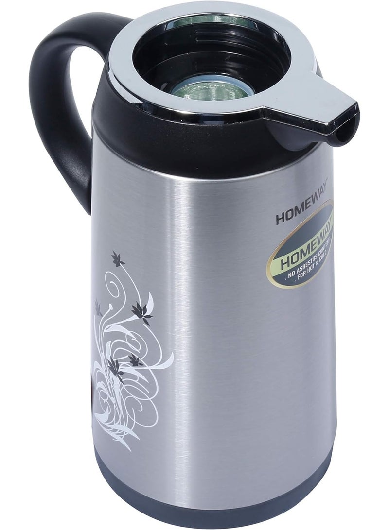 هومواي هوم واي - ترمس/قارورة حرارية، معزولة بجدار مزدوج بتفريغ الهواء، مناسبة للمشروبات الساخنة والباردة، مانعة للتسرب، تصميم مناسب للسفر والتخييم والنزهات - HW1183 (1.6 لتر) - Image 5