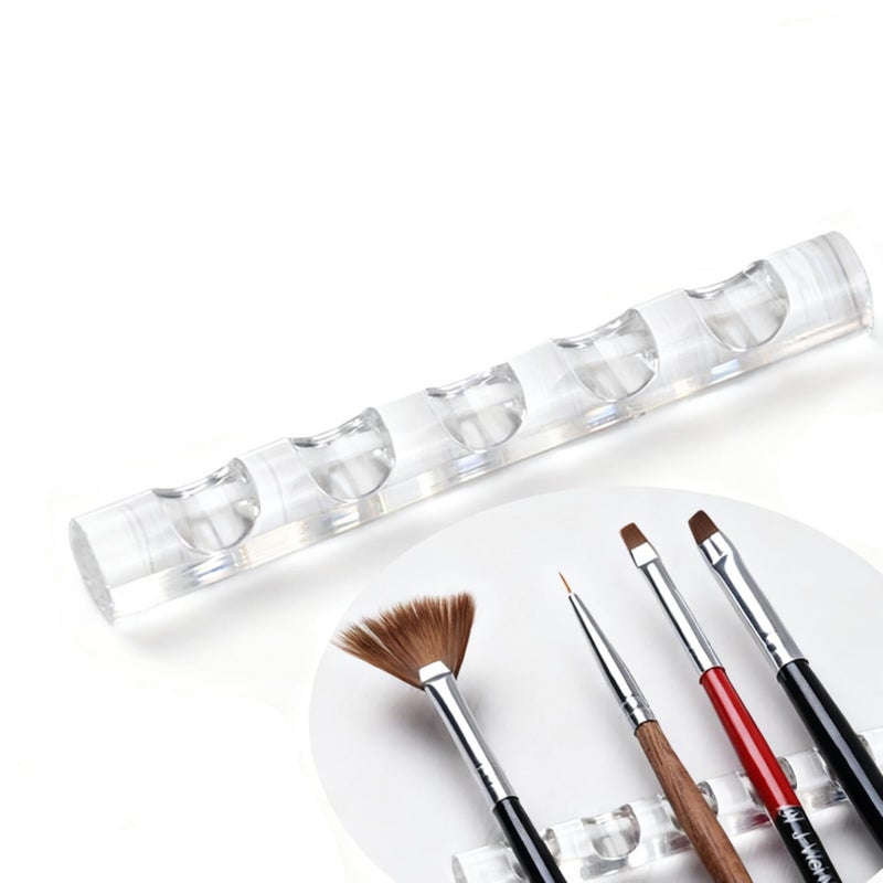 Nail Brush Holder Fashionable Simple Acrylic Nail Gel Pen Brush Stand Holder DIY Manicure Nail Carving Drawing Pencils Brushes