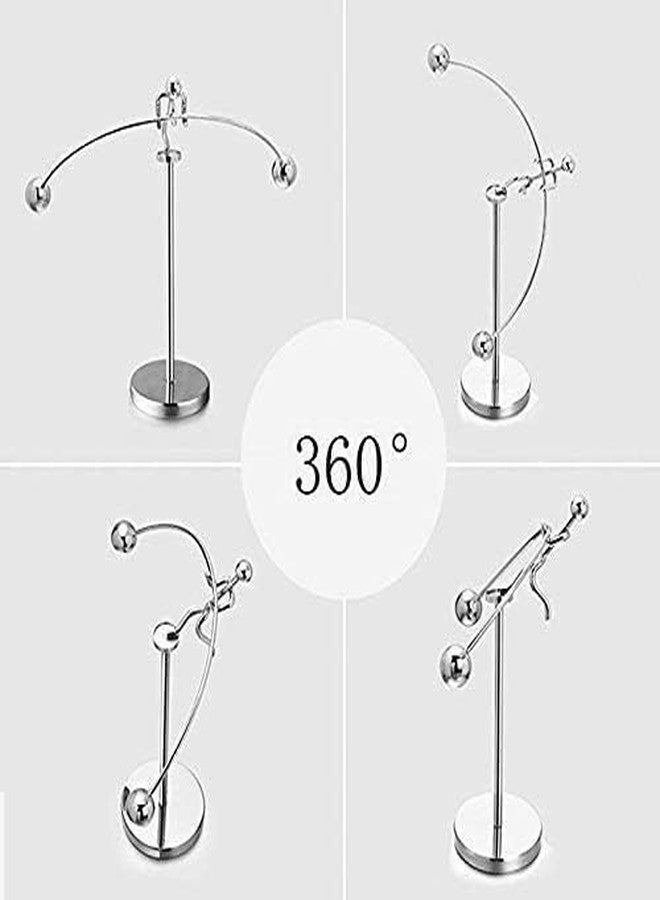 FRYIO Adult Stainless Steel Balancing Toy | Engular Momentum Silver Pole Balancing Man | Stress Relief Motion Toy (Pole Balancing) - Image 3
