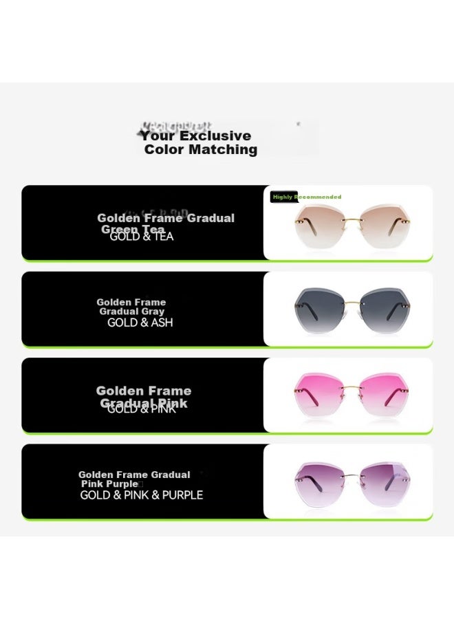 Vegoos Lightweight Frameless Sungl Women Fashion Nylon Trendy Sungl Driving Gl 3193 - Image 3