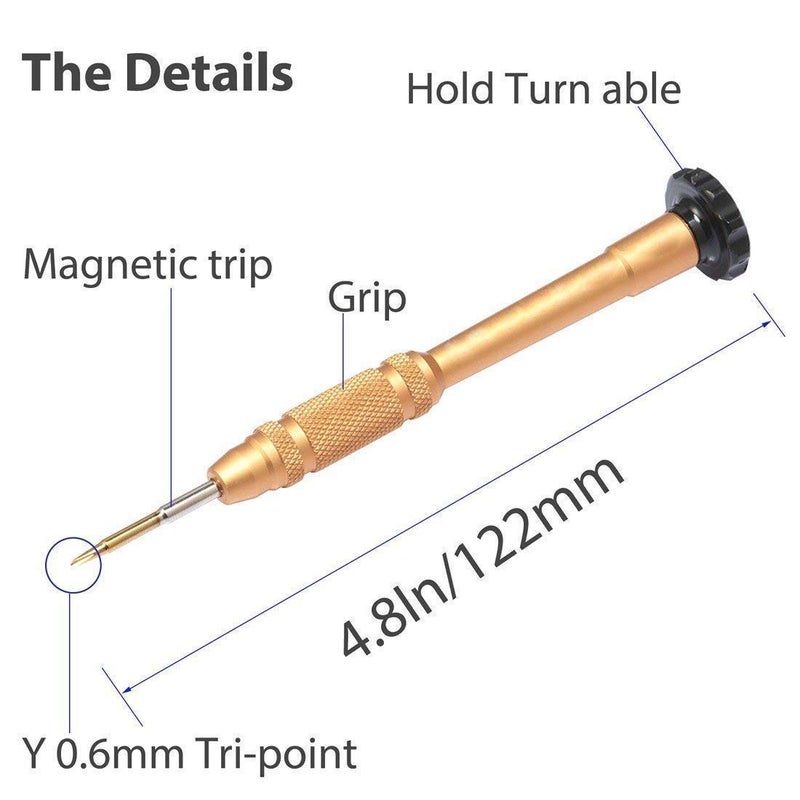 DIY Crafts DIY Crafts Pack Of 1 Pc, Multi Black, Y Tip Y000 (Y Tip) Tri-Point Triwing Y Shape Magnetic Screwdriver Disassembling Tool for Smartph(Pack Of 1 Pc, Multi Black)  - Image 2