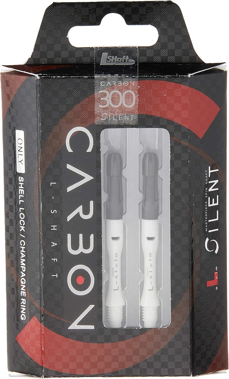LSTYLE L-Shaft Carbon Dart Shafts – Silent (Spins) – White 300 Slim (Long) - Image 2