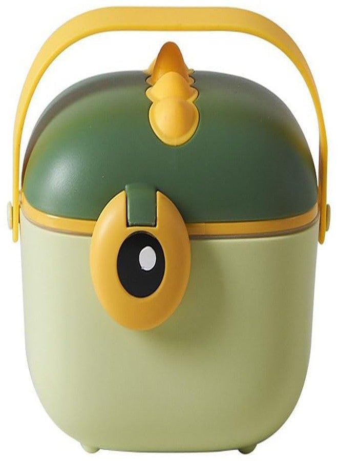 Closecret Baby Milk Powder Dispenser Pot Formula Dispenser for Baby Snack Dispenser, Milk Powder, 400 ML (Green) - Image 1