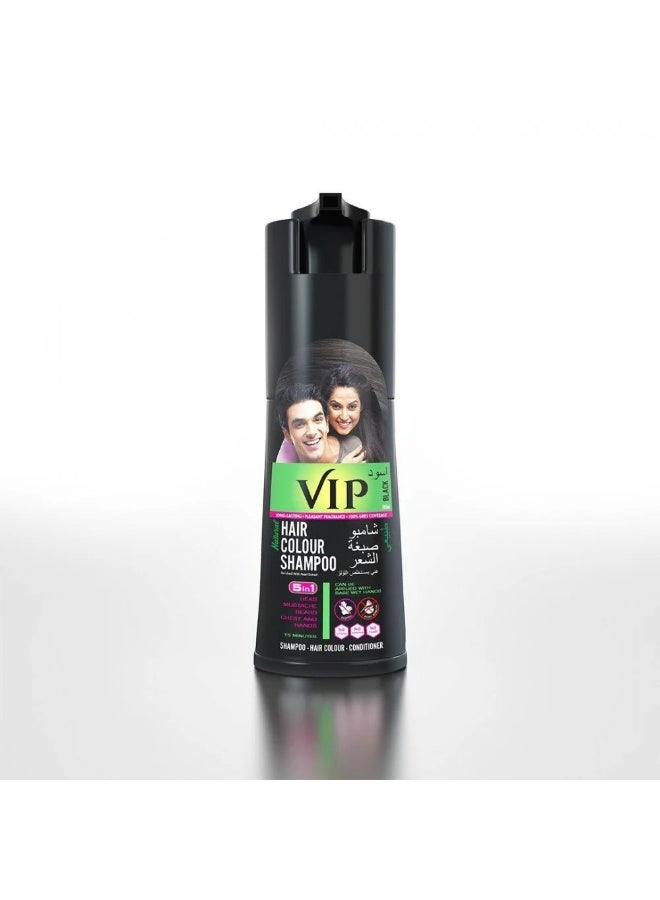 VIP Natural Hair Colour Shampoo Black 180ml - Image 1