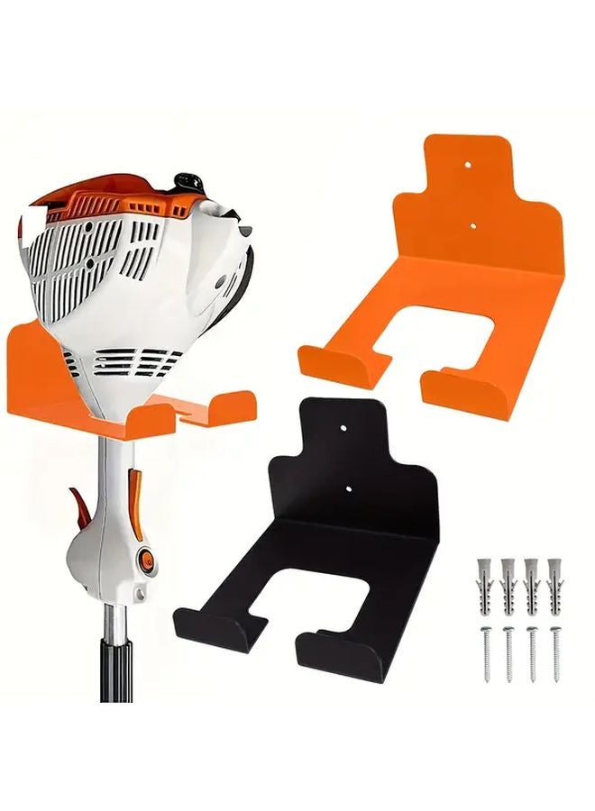Heavy Duty Metal Wall Mounted Lawn Mower Hanger With Adjustable Hooks Quality Black - Image 2