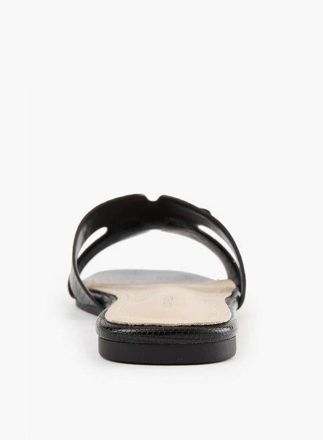 Flora Bella By Shoexpress Bow Accent Slip-On Flat Sandals - Image 4