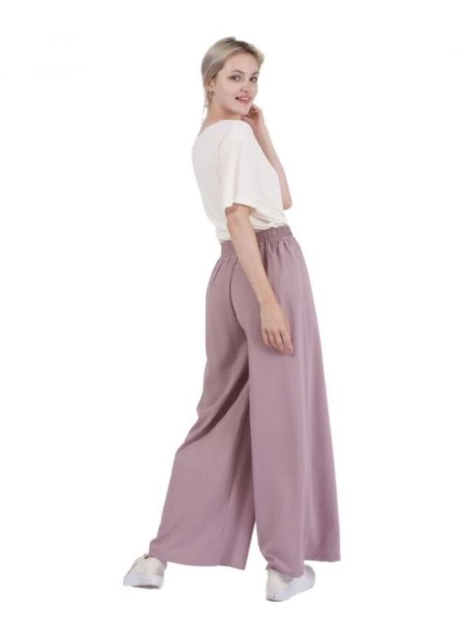 Women's Free Size Washed Linen Casual Loose Wide Leg Pants - Image 2