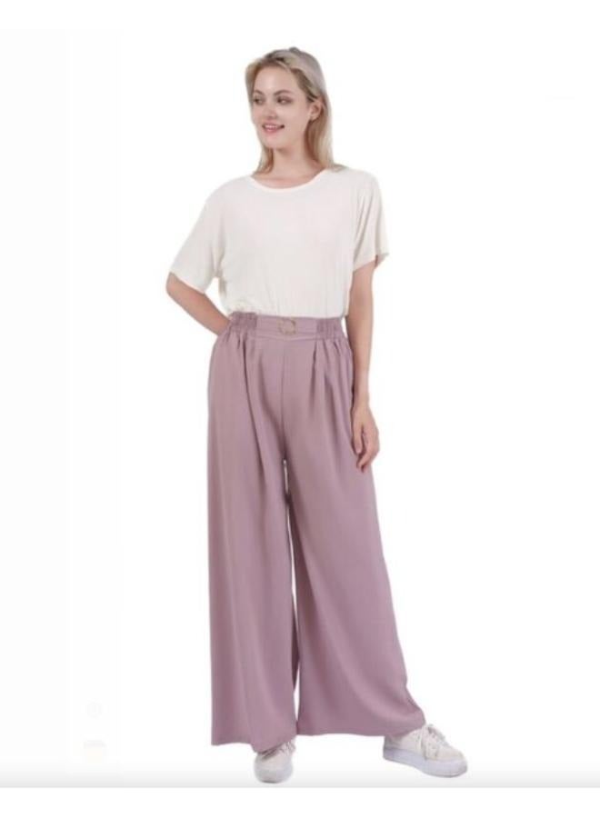 Women's Free Size Washed Linen Casual Loose Wide Leg Pants - Image 3
