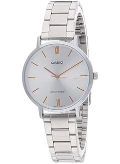 CASIO Casio LTP-VT01D-7BUDF Stainless Steel Round Analog Water Resistant Watch for Women - Silver  - Image 1