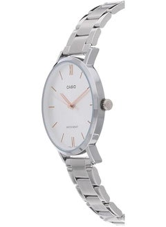 CASIO Casio LTP-VT01D-7BUDF Stainless Steel Round Analog Water Resistant Watch for Women - Silver  - Image 3