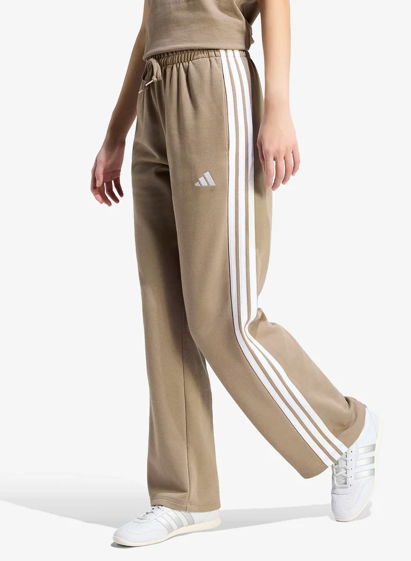 Adidas 3-Stripes Open Hem French Terry Joggers
