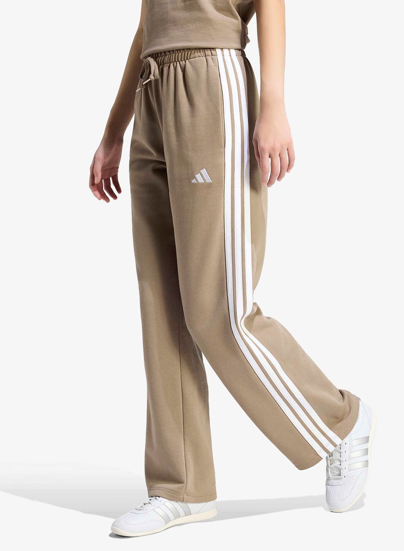 Adidas 3-Stripes Open Hem French Terry Joggers - Image 1
