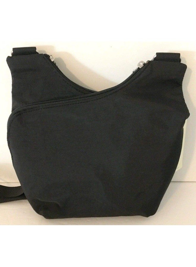 Baggallini Pocket Crossover Crossbody Fabric Bag Charcoal - Image 2