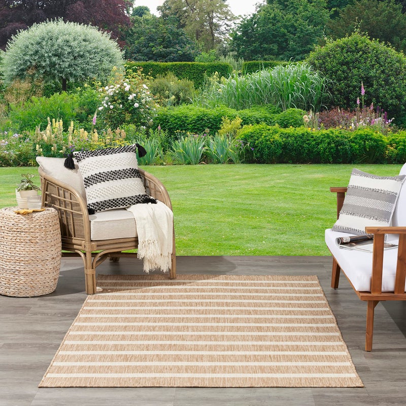 Nourison Home Positano Beige Ivory 4' x 6' Area Rug - Easy Clean, Non Shedding, Bed Room, Living Room, Dining Room, Kitchen (4' x 6') - Image 3