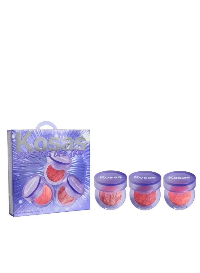 كوساس Kosas Mini Blush is Life Trio Baked Dimensional Blush - Image 1