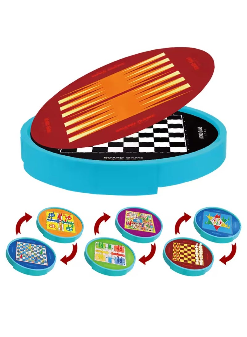 Toy Box 6 in 1 Board Game Chess, Ludo, Snakes & Ladder, Chinese Checkers Games – Family Board Game 2-4 Players for Kids and Adults - Image 2