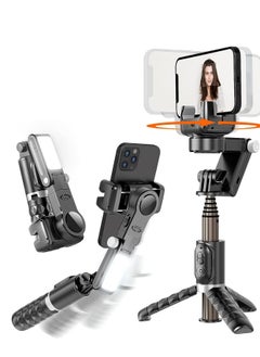 Generic Gimbal stabilizer for smartphone,2-axis automatic face tracking with tripod, 360° rotation with wireless remote control for Android and iPhone, ideal for vlogging, YouTube, TikTok video recording  - Image 1