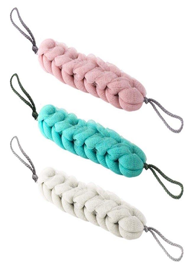 ELECSA? Back Bath Sponge Shower Body Exfoliating Strap Flower Mesh Net Shoulder Scrubber Long Sponge Shower Body Wash Brush Foaming|Bath Brush Sponge & Scrub 2pcs - Image 5
