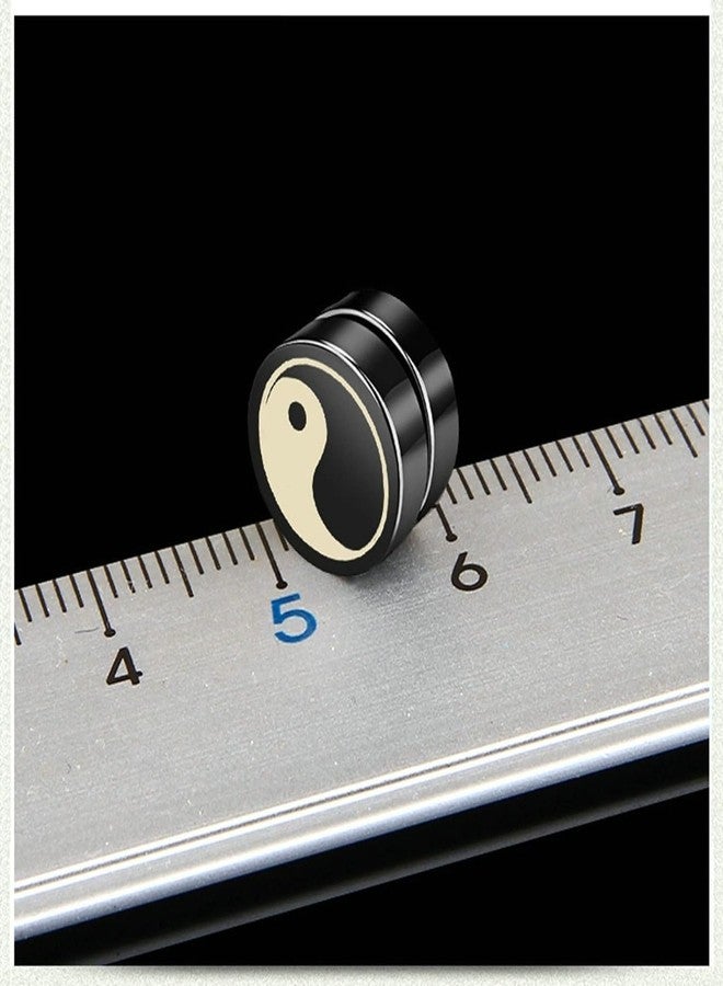 THE MEN THING HARMONIX - Magnetic Non-Piercing Pure Titanium Steel Studs Earrings for Men & Boys - Image 2