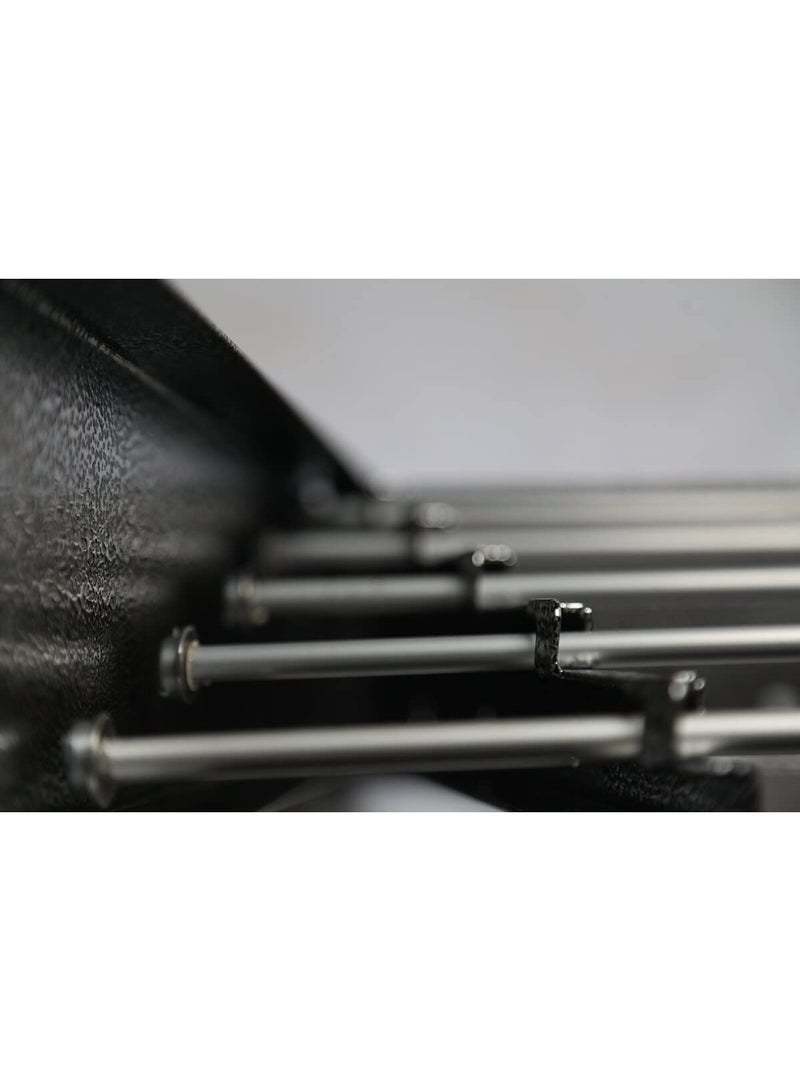All-metal, rust-proof wall clothesline, consisting of 6 metal ropes, size MM, black color - Image 3