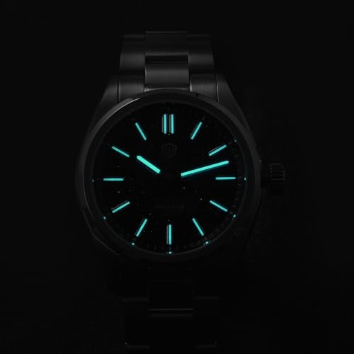 watchdives VH31 Quartz Watch, Original Design WD0003 Aventurine Dial Men Watches 36mm Sapphire Crystal Luxury Wristwatch 100m Waterproof Watch for Men (Blue) - Image 4