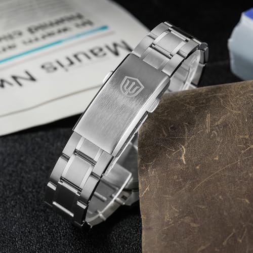 watchdives VH31 Quartz Watch, Original Design WD0003 Aventurine Dial Men Watches 36mm Sapphire Crystal Luxury Wristwatch 100m Waterproof Watch for Men (Blue) - Image 3