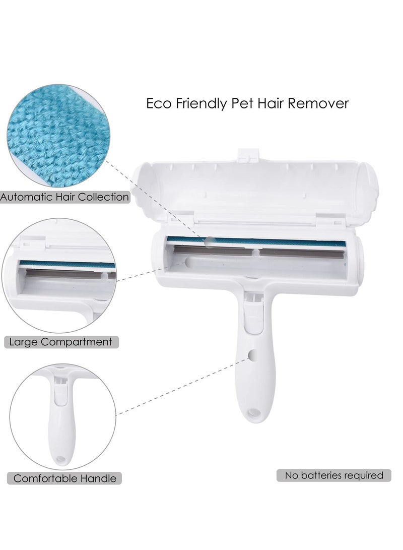 دايتويز بكرة إزالة شعر الحيوانات الأليفة - مزيل الوبر - أداة سهلة لجمع شعر الحيوانات الأليفة - مجرفة وفرشاة ذاتية التنظيف قابلة لإعادة الاستخدام - لتنجيد الأثاث - السجاد والفراش - Image 4