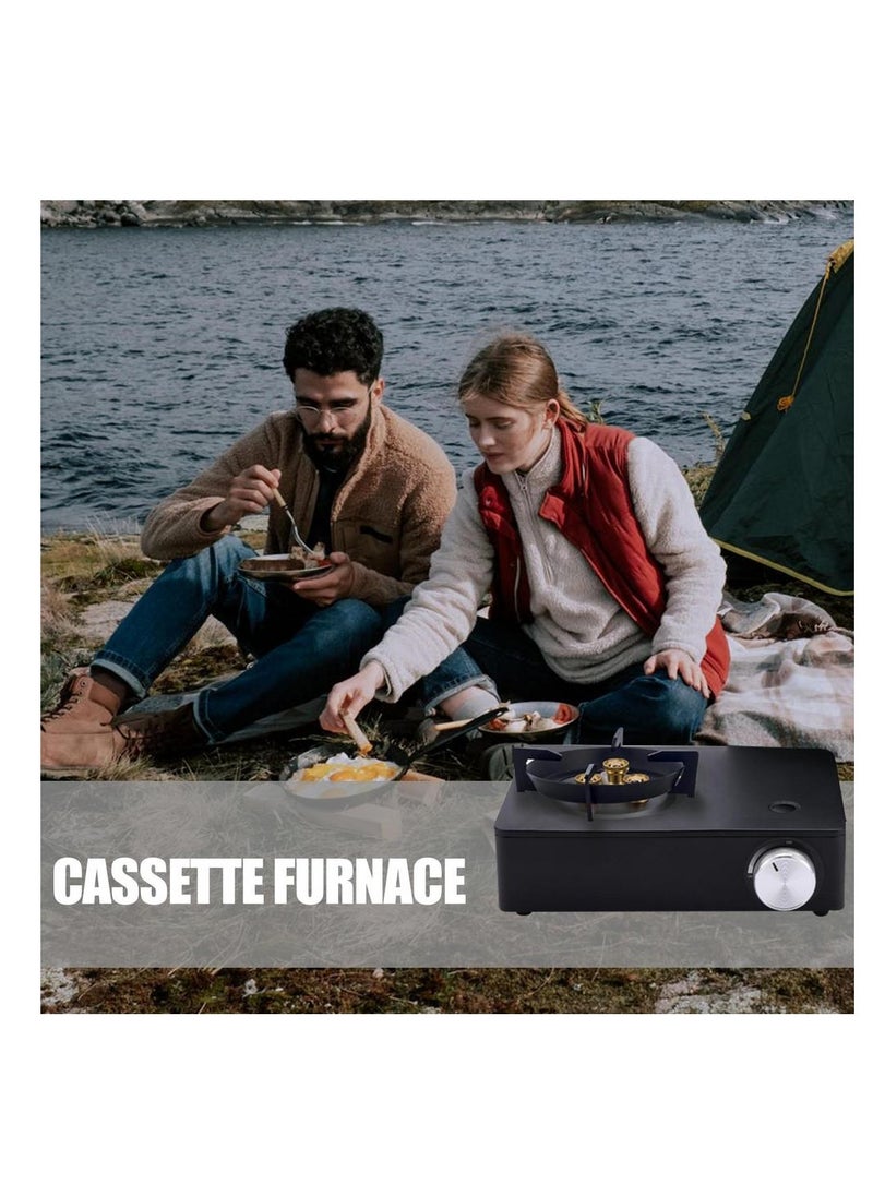 HEXAR - Portable Camping Stove, Extra High Output, Single Burner Butane Stove Camping Accessories, Outdoor Windproof Camp Stove, Camping Cooking Grill, Propane Burner and Backpacking Essentials - Image 1