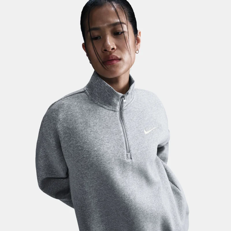 Nike Grey Women's Sportswear Phoenix Sweatshirt for Women | Best Price UAE