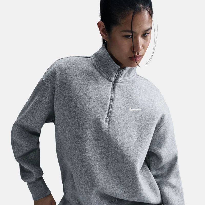 Nike Grey Women's Sportswear Phoenix Sweatshirt for Women | Best Price UAE