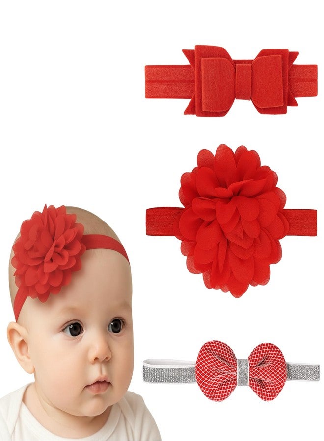 التعارف مجموعة آنا كرييشنز من 3 قطع من عصابات الرأس للأطفال، فائقة النعومة ومرنة، متعددة الألوان، مزينة بالزهور والفيونكات، إكسسوارات شعر للأطفال الرضع والصغار. - Image 1