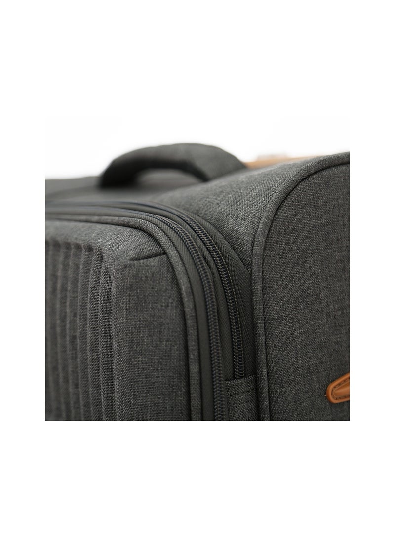 travelite مجموعة من 3 قطع من حقائب السفر ذات العجلات الناعمة، باللون الرمادي (S-20"، M-24"، L-28") - Image 4