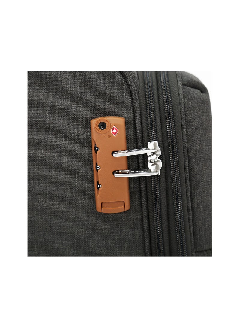 travelite مجموعة من 3 قطع من حقائب السفر ذات العجلات الناعمة، باللون الرمادي (S-20"، M-24"، L-28") - Image 5