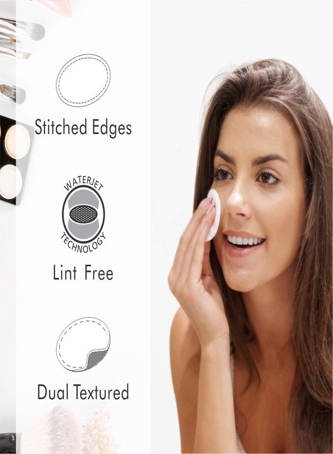 Tulips 50 Round Facial Cotton Pads in a Ziplock Bag (Pack of 1); Made from 100% Pure Soft Cotton, Best for Applying & Removing Makeup, safe for sensitive Skin - Image 3